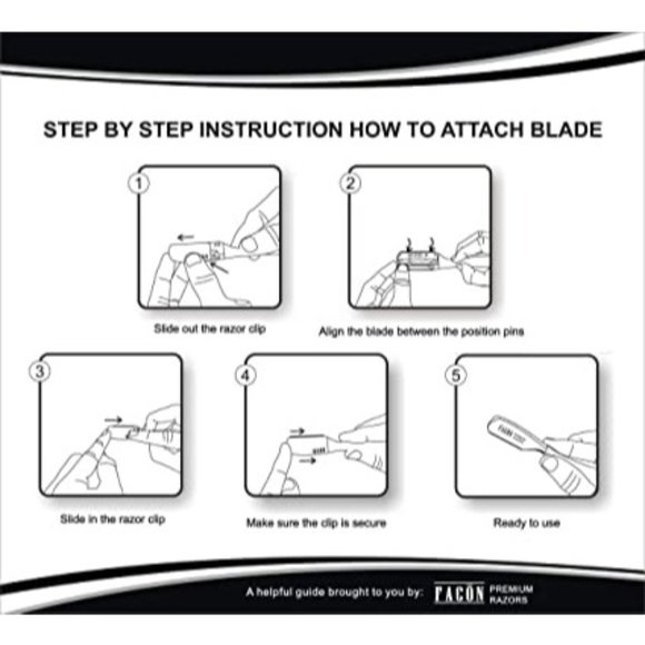 100 BLADES + Professional Premium Straight Edge Barber Razor - Picture 3 of 9